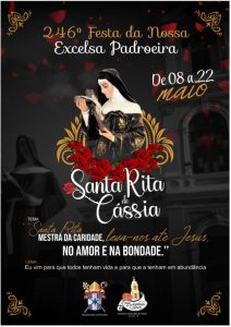 Santuário Santa Rita de Cássia realiza a 246ª Festa da Padroeira