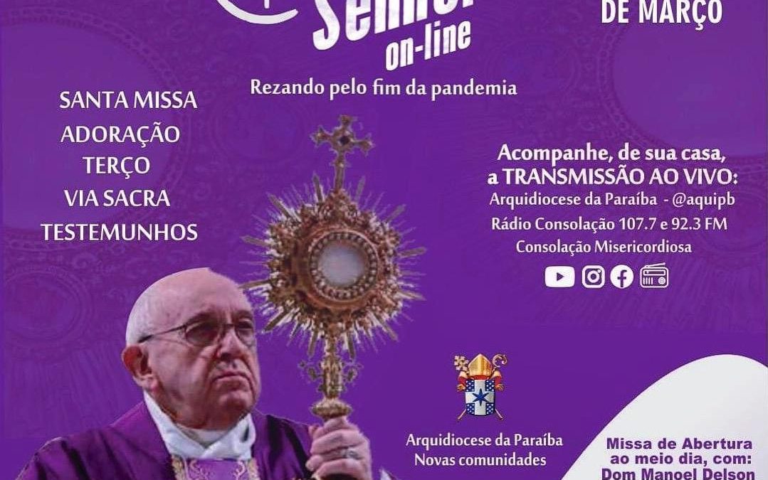 Arquidiocese promove o “24h para o Senhor” de forma virtual