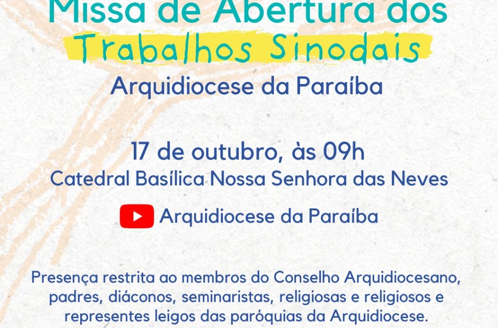 Sínodo dos Bispos 2021 / 2023: celebração de abertura da etapa diocesana neste domingo