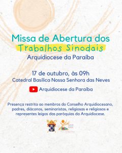 Sínodo dos Bispos 2021 / 2023: celebração de abertura da etapa diocesana neste domingo