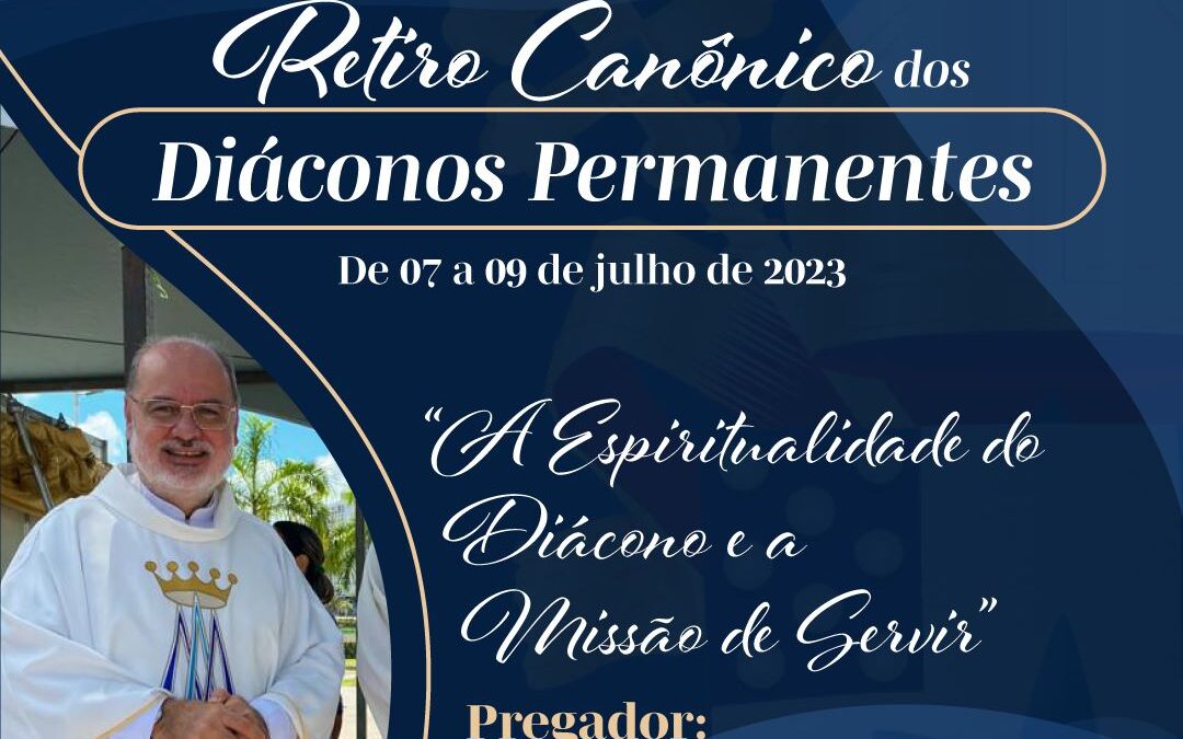 Arquidiocese da Paraíba realiza retiro anual canônico dos diáconos permanentes.