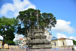 Tem início a primeira fase do Projeto Caminhos da Fé: Recuperação e Restauro do Cruzeiro do Convento de Santo Antônio, Centro Cultural São Francisco.