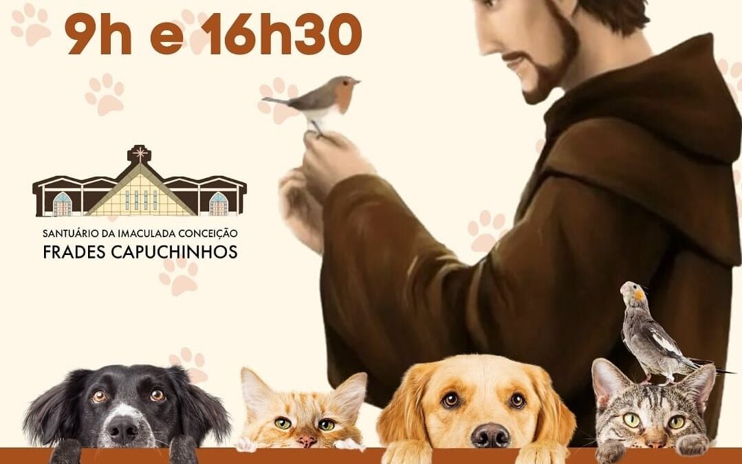 Santuário da Imaculada Conceição celebra dia de São Francisco com a tradicional benção dos animais.