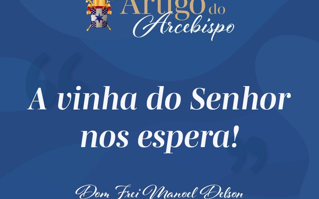 A vinha do Senhor nos espera!