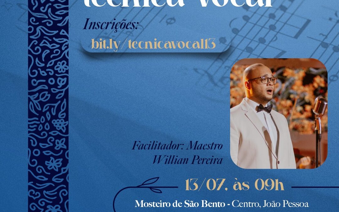 Workshop de Técnica Vocal: Evento Formativo da Pastoral Litúrgica da Arquidiocese da Paraíba