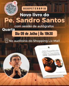 Livro sobre Agapeterapia é lançado nesta quarta-feira em João Pessoa