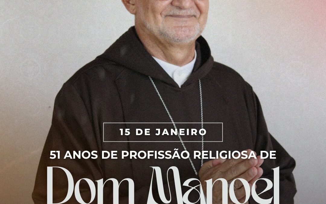 Dom Manoel Delson celebra 51 anos de Profissão Religiosa nesta quinta-feira (15)