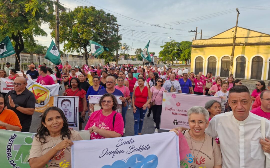 Arquidiocese da Paraíba realiza Ato em Defesa da Mulher no Centro Histórico de João Pessoa