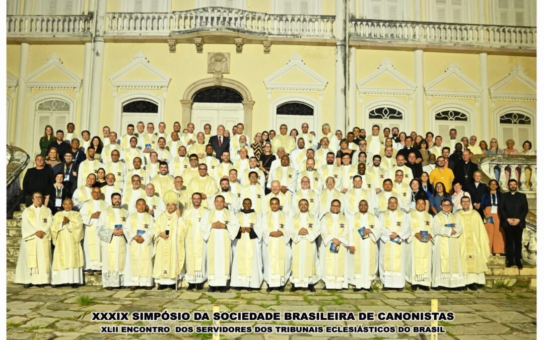 Tribunal Eclesiástico da Arquidiocese da Paraíba participa do XXXIX Simpósio da Sociedade Brasileira de Canonistas