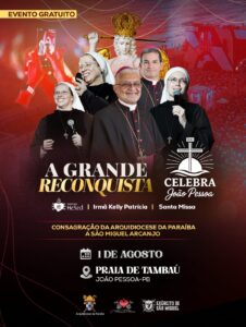 Arquidiocese da Paraíba recebe imagem peregrina de São Miguel Arcanjo e viverá dias de oração, evangelização e consagração durante o Celebra João Pessoa